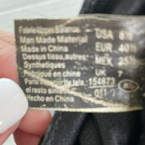 American Eagle Womens Slouch Black Faux Suede Bootie with Buckle Size 8 1/2 Boho - Picture 4 of 9